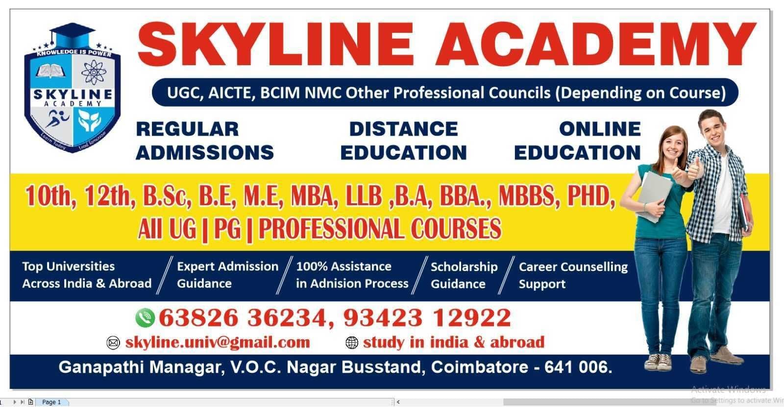 Regular, Distance & Online education banner